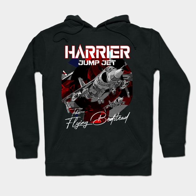 Harrier Jump Jet Military Fighter Flugzeug Hoodie by aeroloversclothing